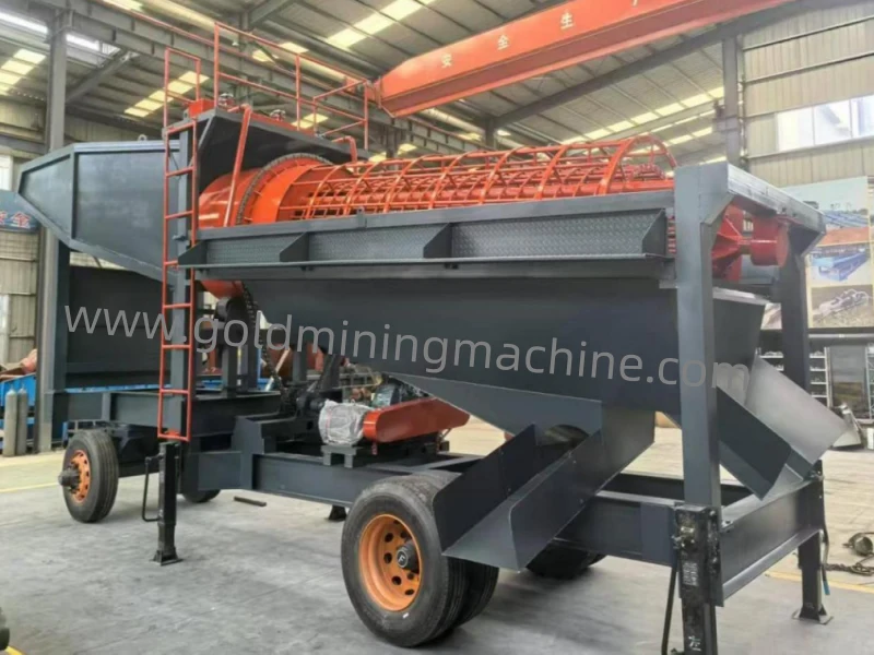 Vibrating gold mining machinery